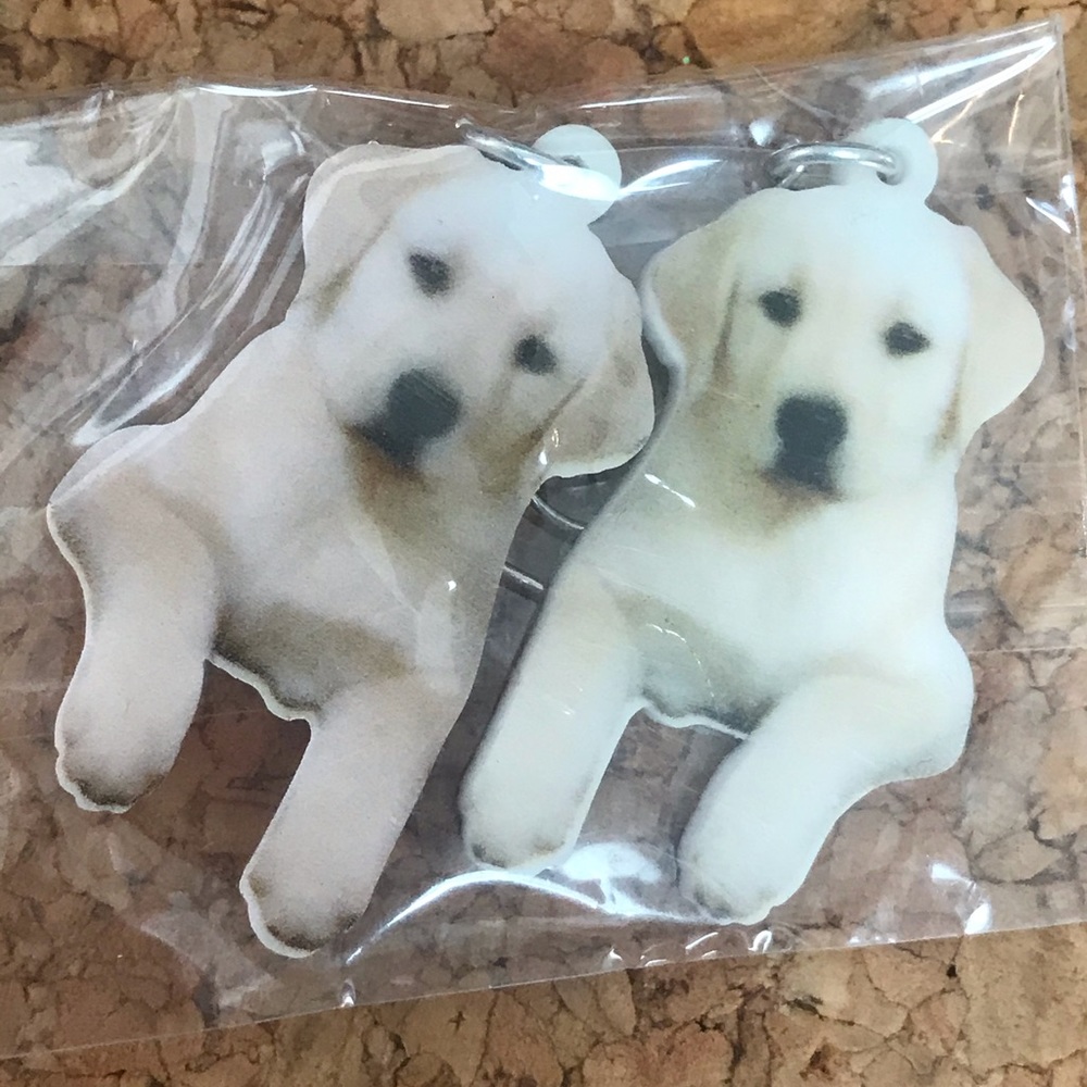 New in package puppy earrings labs